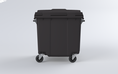 Plastový kontejner 770 L černý