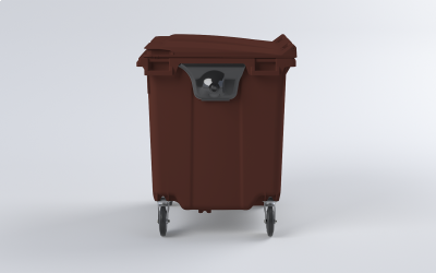 Plastový kontejner 770 L hnědý