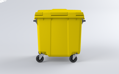 Plastový kontejner 770 L žlutý