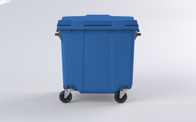 Plastový kontejner 770 L modrý