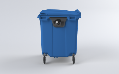 Plastový kontejner 770 L modrý