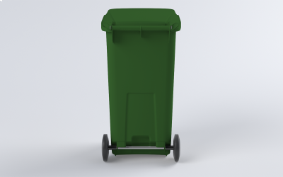 Plastová popelnice 240 L zelená