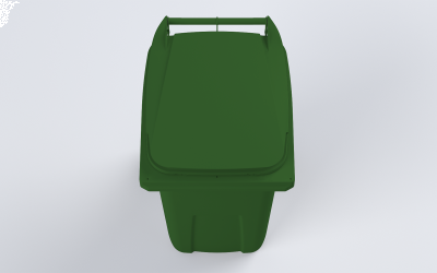 Plastová popelnice 240 L zelená